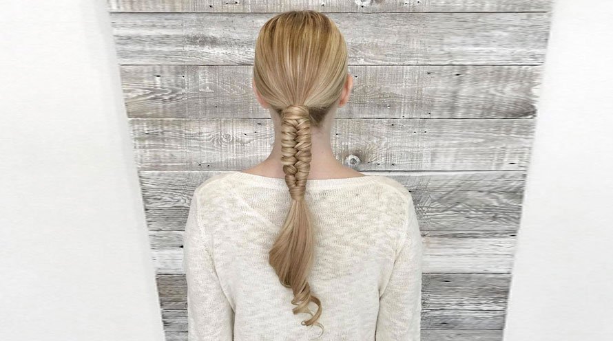 Lush Thick Braided Ponytail Hairstyle - World Hair Extensions